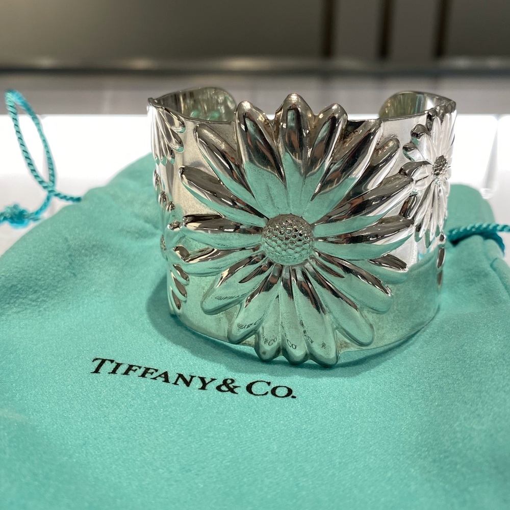 Tiffany & Co Sterling Silver 925 Daisy Cuff Bracelet
